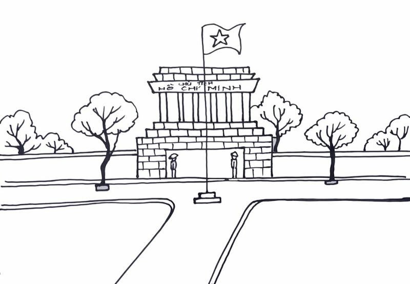 Tranh vẽ lăng bác thể hiện chiều sâu nghệ thuật