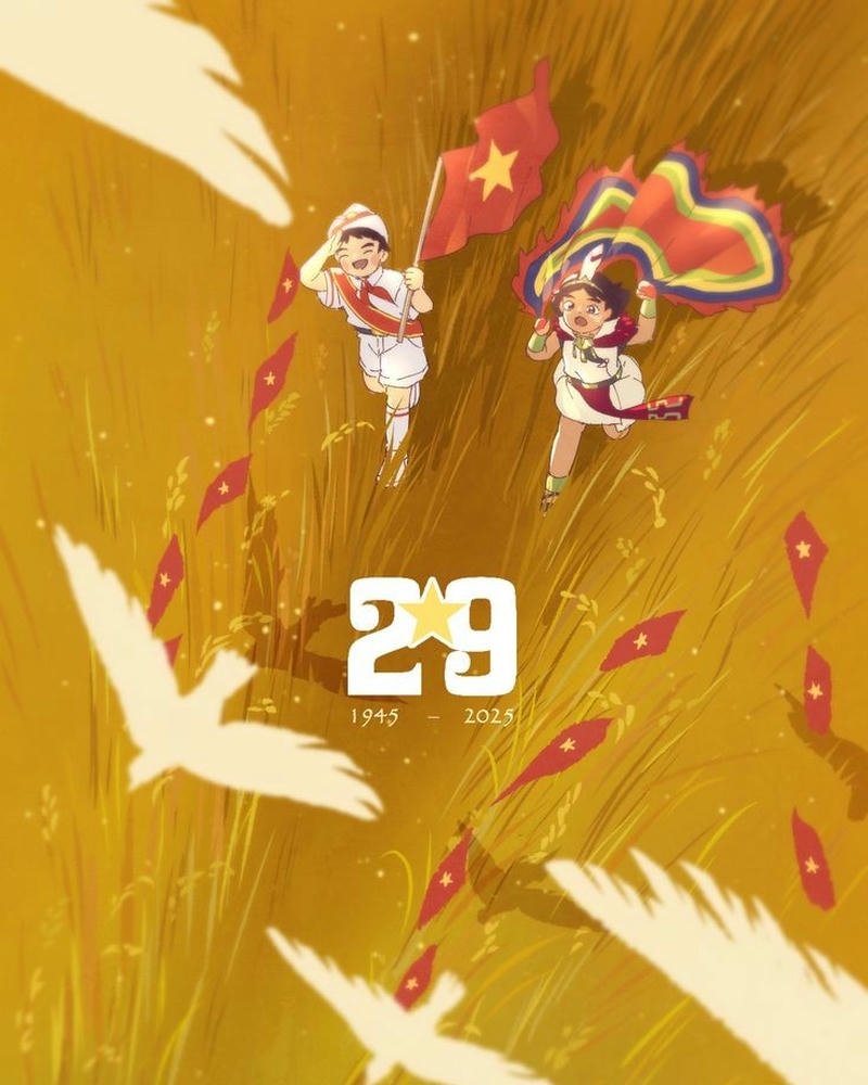 Vẽ tranh ngày quốc khánh hình ảnh giàu ý nghĩa biểu trưng