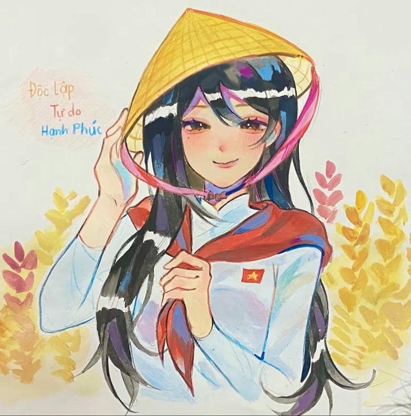 Vẽ tranh ngày quốc khánh phong thái trang trọng nổi bật