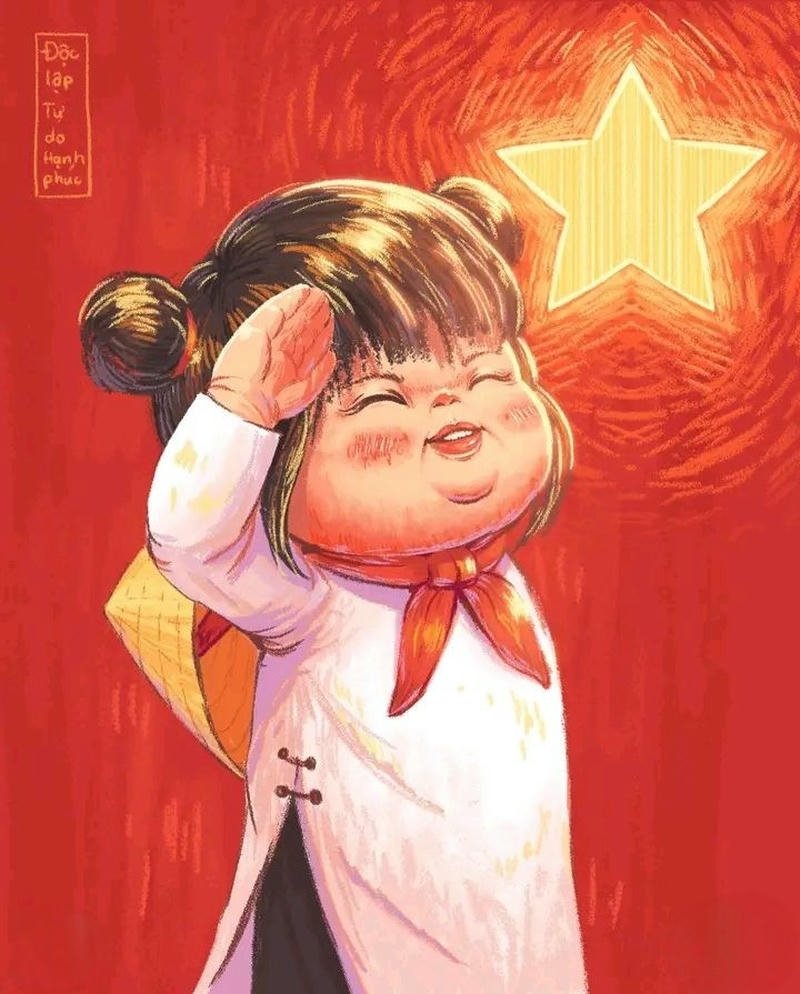 Vẽ tranh ngày quốc khánh thể hiện tinh thần tự hào