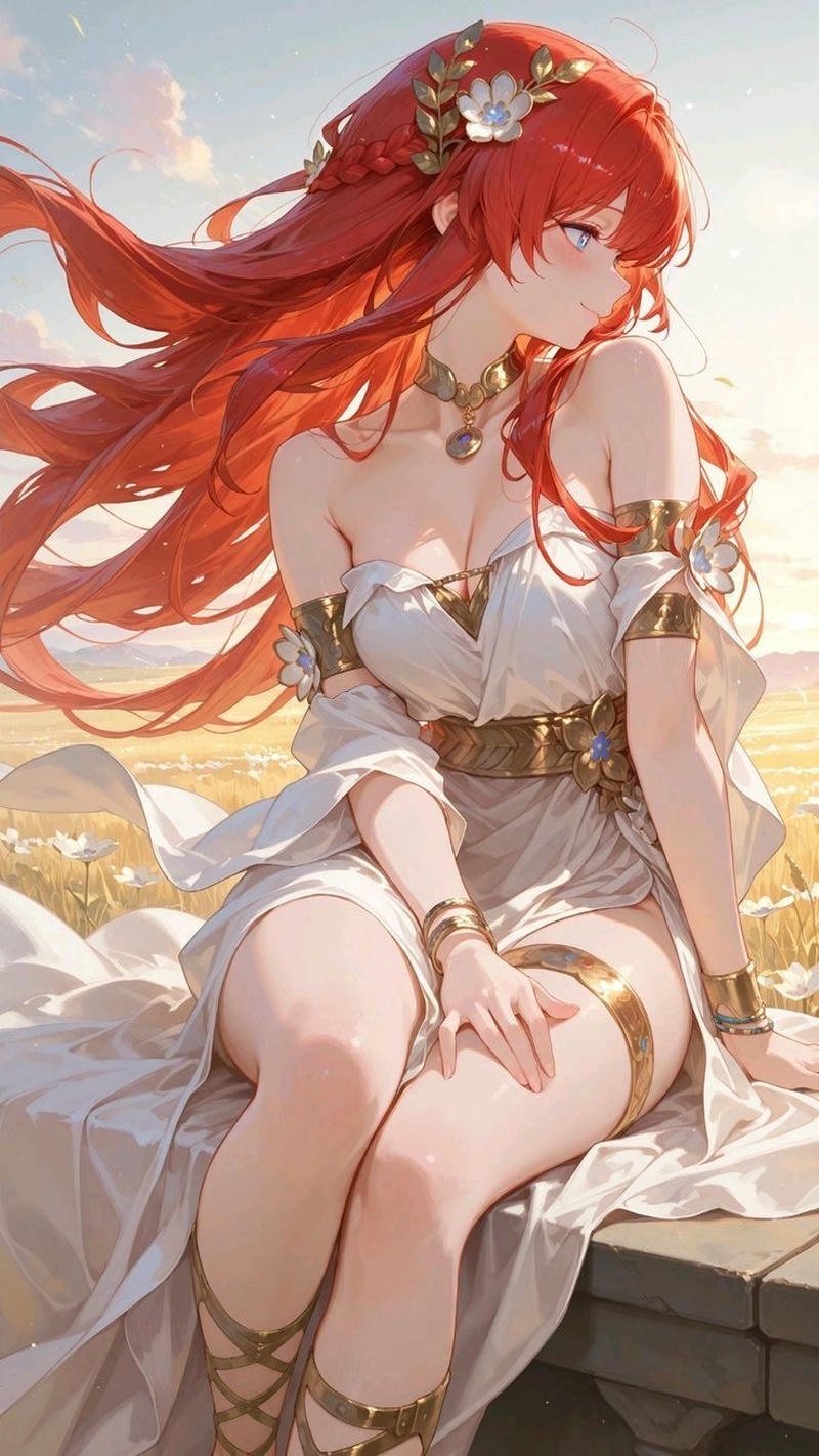 ảnh anime cô gái vóc dáng nổi bật ánh sáng dịu nhẹ