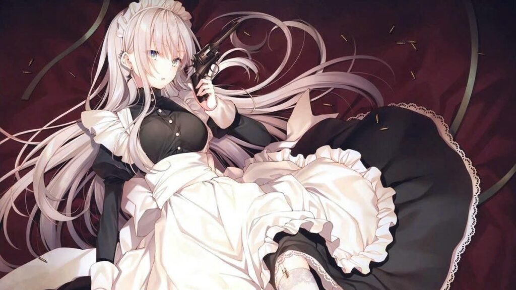 ảnh anime hầu gái thumbnail