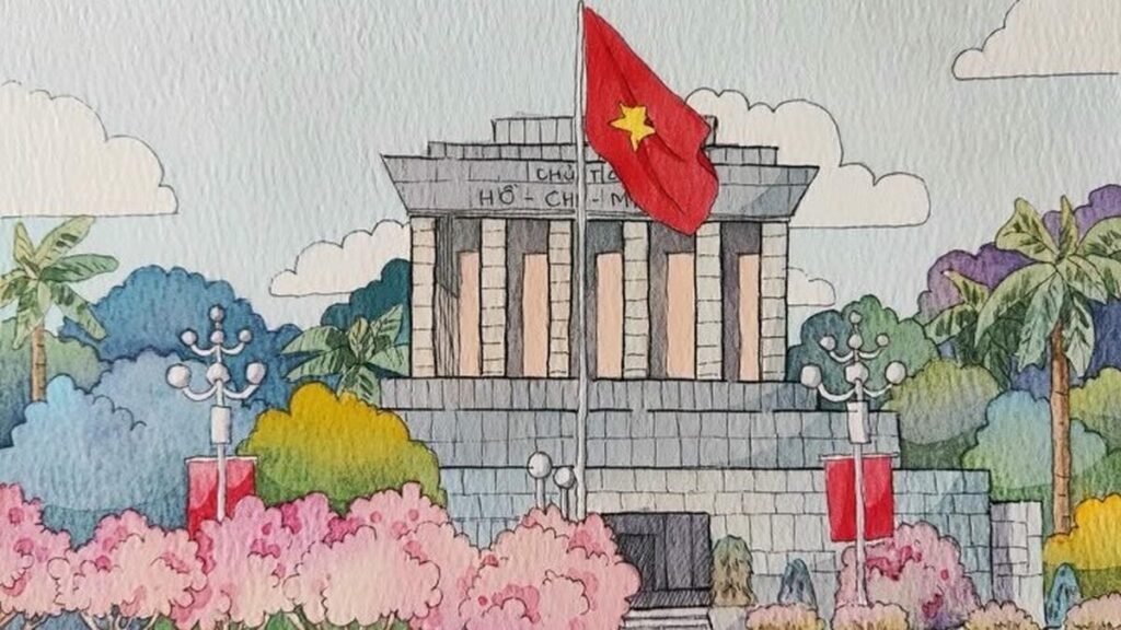 tranh vẽ lăng bác thumbnail