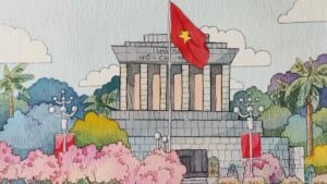 tranh vẽ lăng bác thumbnail