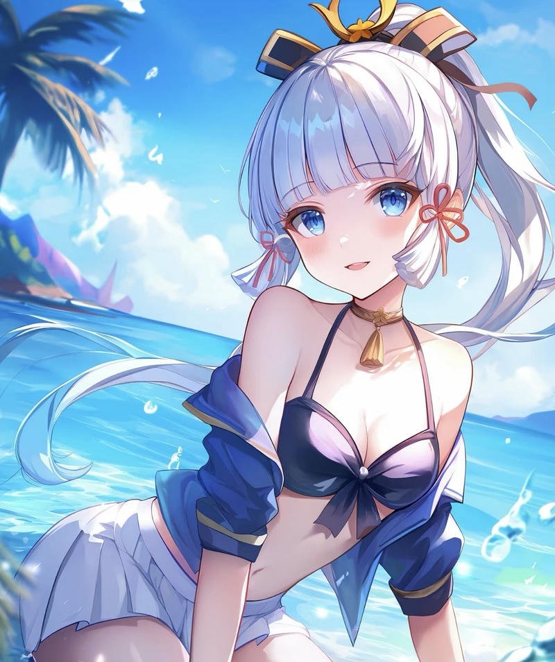 Ảnh anime bikini nữ phong cách dễ thương hiện đại