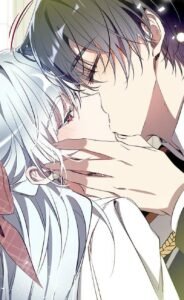 Ảnh anime hôn nhau đôi nhân vật áp sát trong giây phút