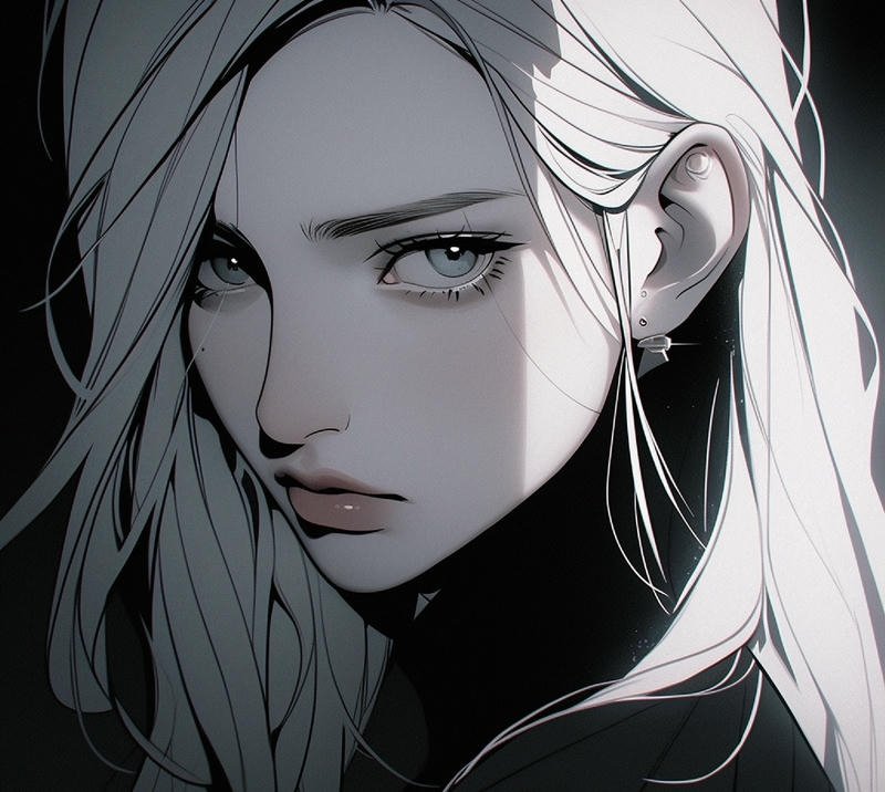 Ảnh anime nữ cá tính mạnh mẽ làm avatar đẹp