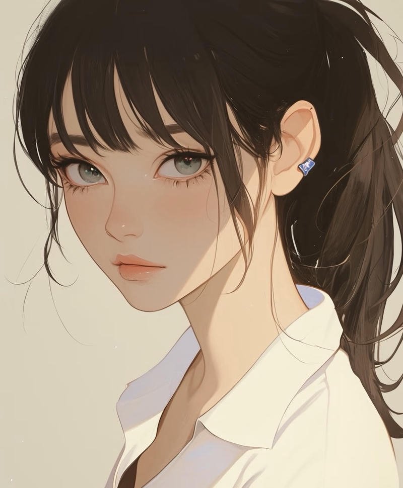 Ảnh anime nữ cá tính nổi bật với thần thái lạnh