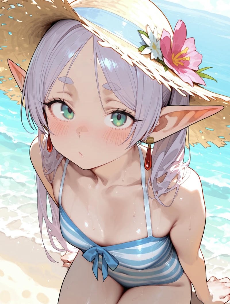 Ảnh anime nữ mặc đồ bơi bikini tươi sáng