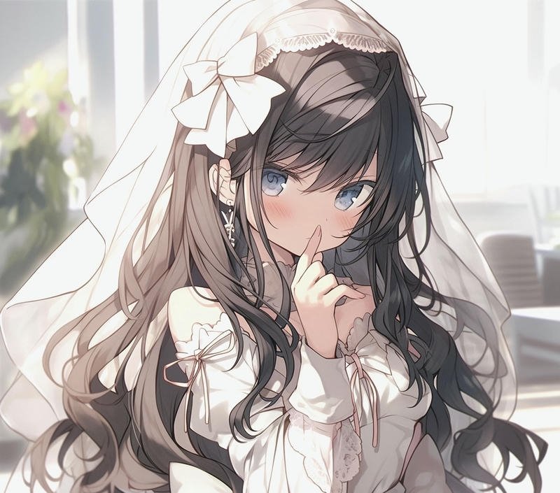 Ảnh anime nữ phong cách cute dễ thương làm avatar