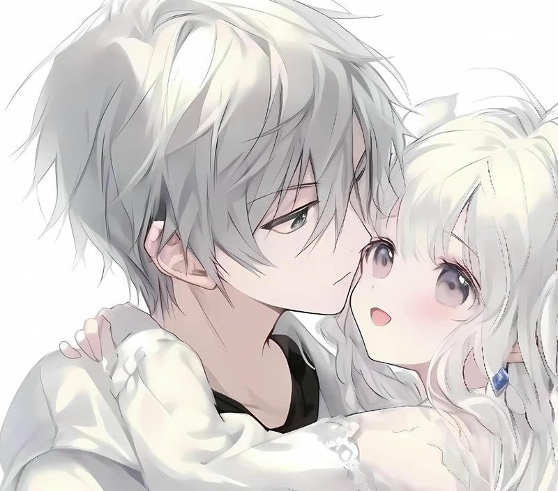 Ảnh avatar đôi anime cặp đôi cùng khung hình