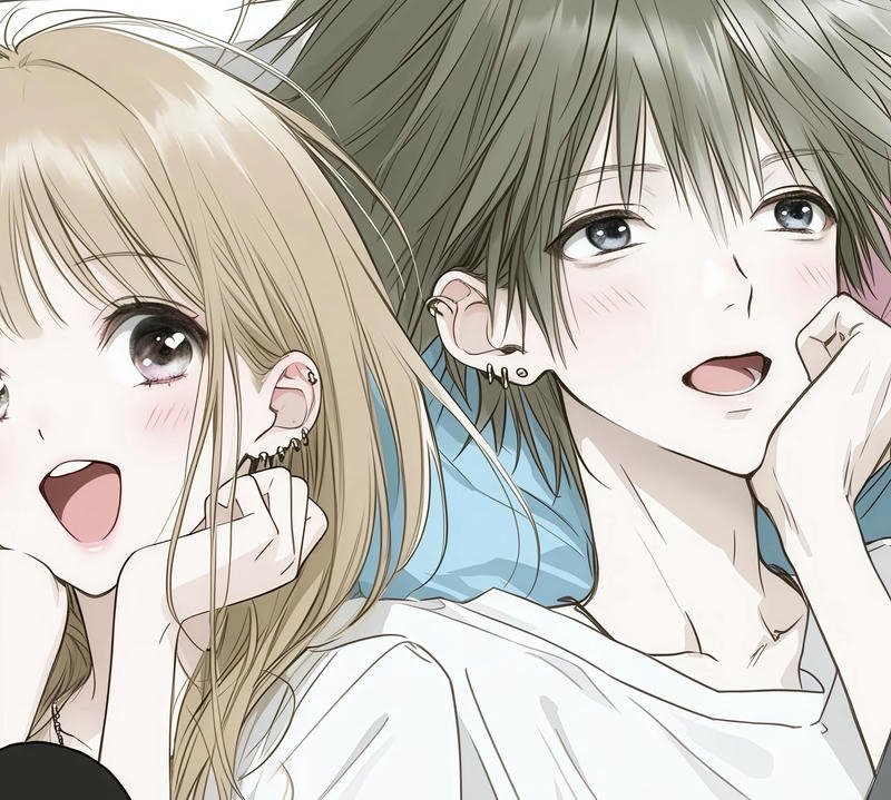 Ảnh avatar đôi anime hai nhân vật tạo thành cặp