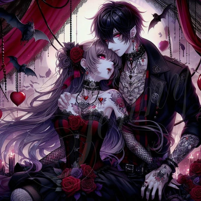 Ảnh avatar đôi anime ngầu hai người quay lưng tạo cảm giác bí ẩn