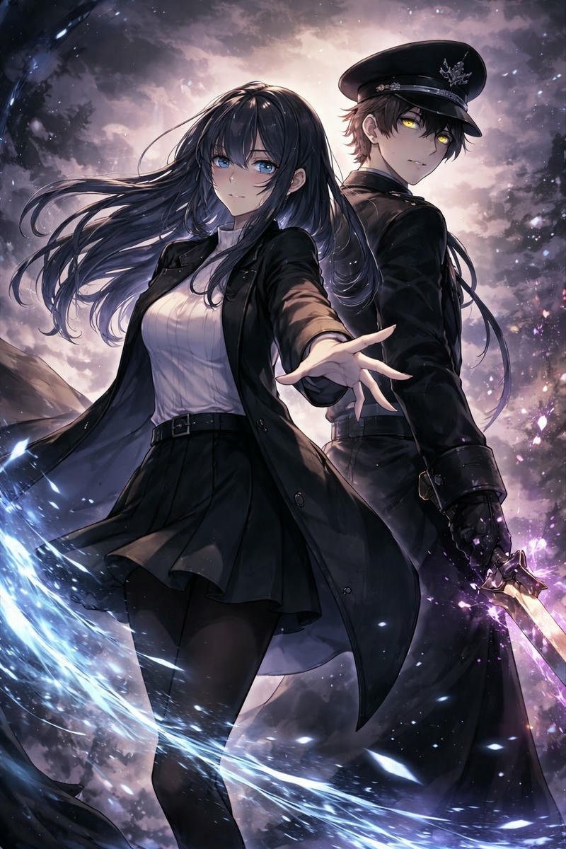 Ảnh avatar đôi anime ngầu hai nhân vật đầy cá tính