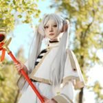 Ảnh cosplay Frieren đẹp với phong cách nhẹ nhàng