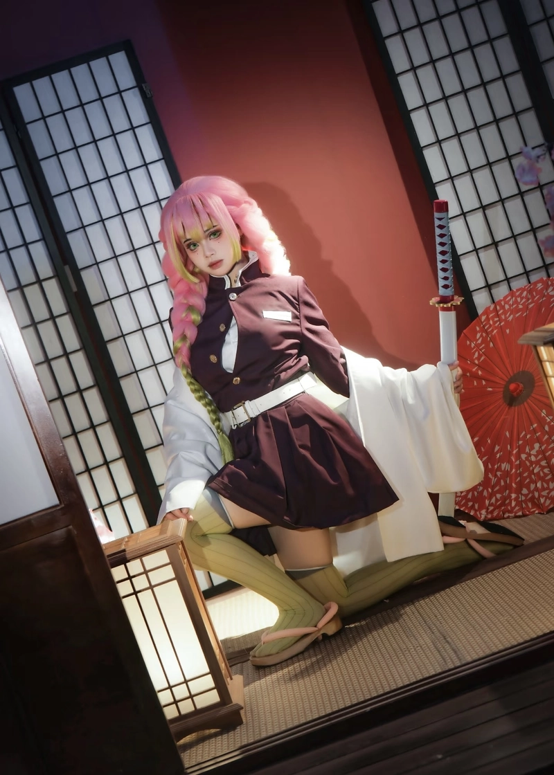 Ảnh cosplay Mitsuri với vẻ đẹp ngọt ngào cuốn hút