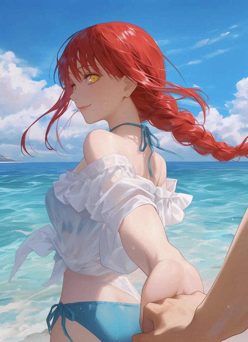 Ảnh gái anime mặc bikini làm hình nền đẹp