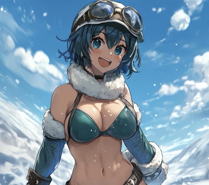 Ảnh nhân vật anime nữ bikini phong cách trẻ trung