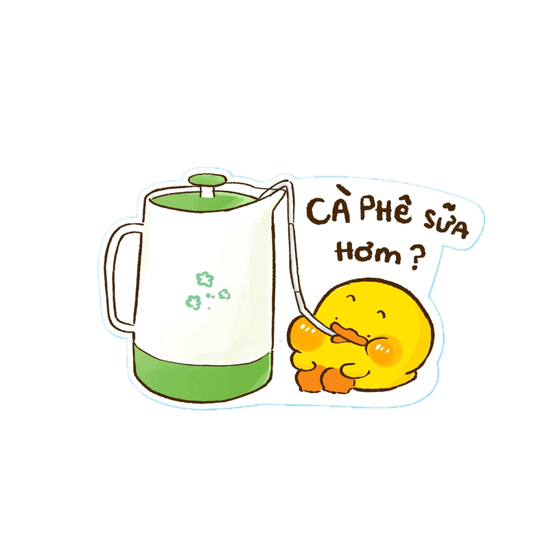 Ảnh sticker con vịt mang nét đáng yêu nổi bật