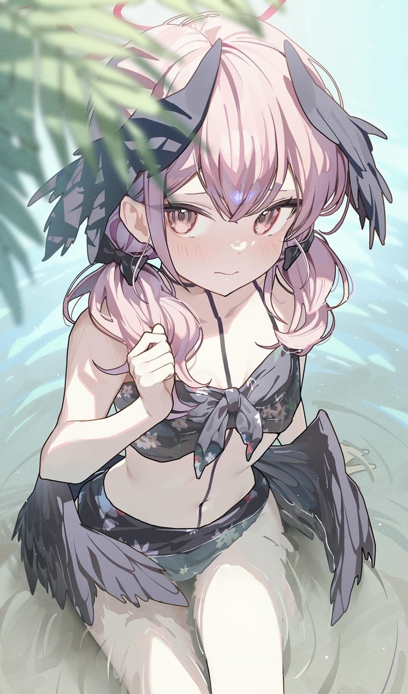 Anime girl mặc bikini phong cách đáng yêu dễ nhìn