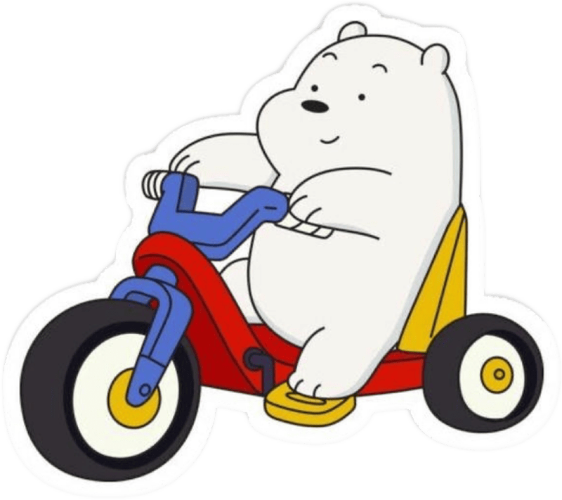 Biểu cảm vui vẻ giúp sticker gấu cute nổi bật