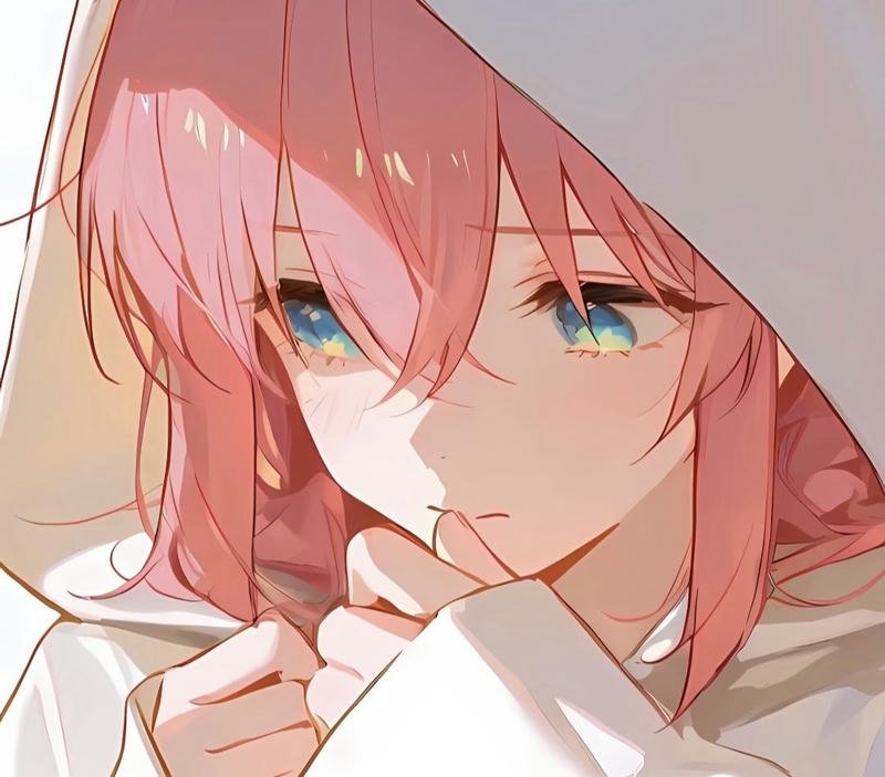 Chân dung anime nữ ánh mắt buồn phù hợp avatar