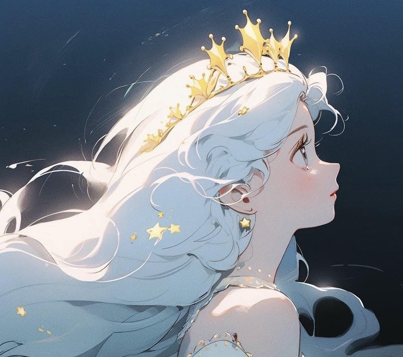 Chân dung anime nữ ánh sáng dịu phù hợp avatar