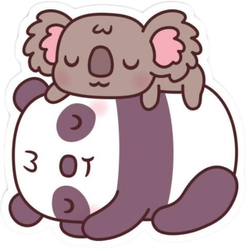Chi tiết rõ ràng tạo nên sticker gấu trúc cuốn hút