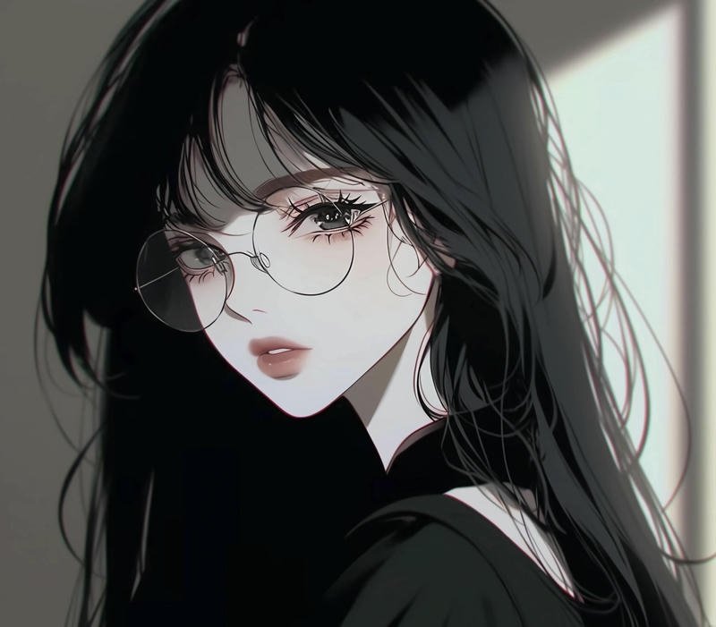 Cô gái anime ánh nhìn lạnh lùng đầy khí chất