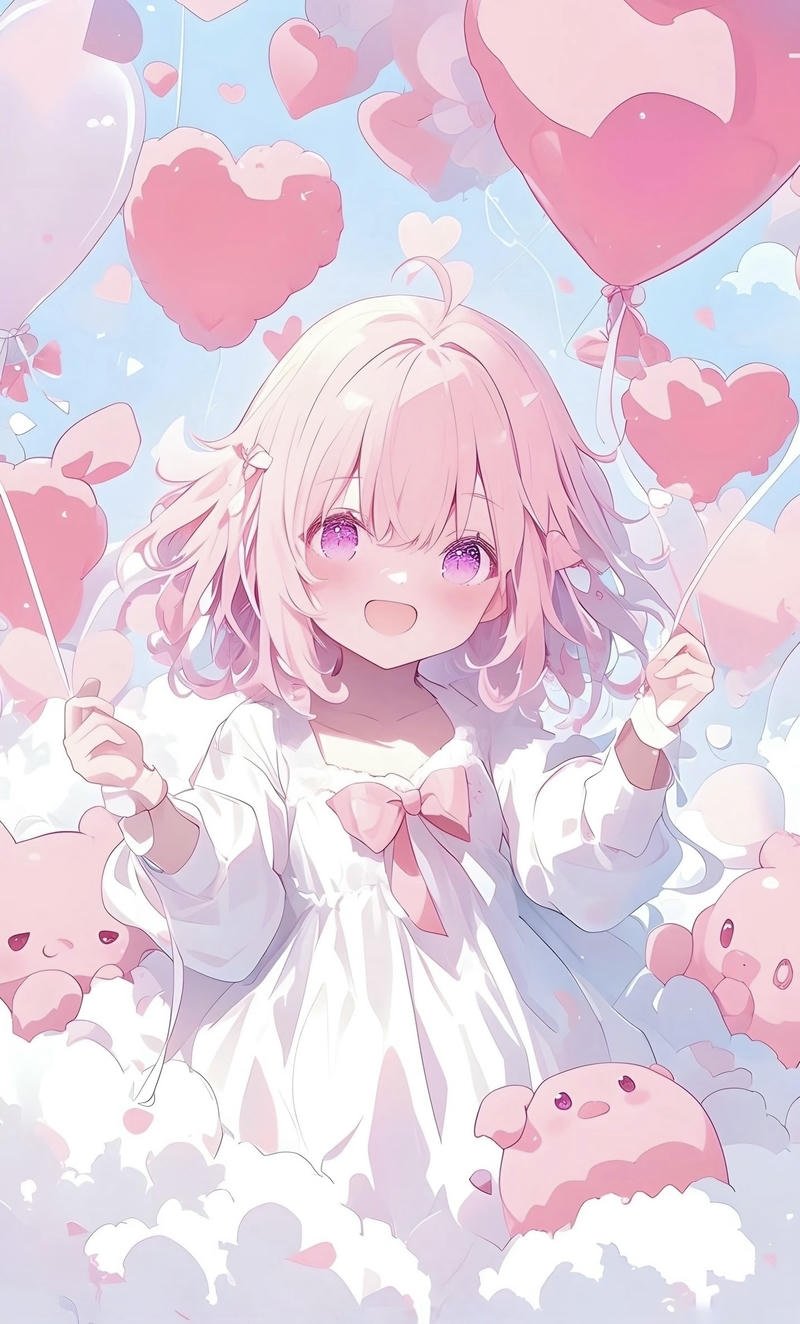 Cô gái anime cute nhẹ nhàng làm ảnh đại diện