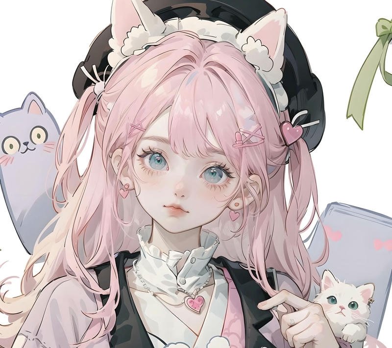 Cô nàng anime dễ thương ánh mắt long lanh