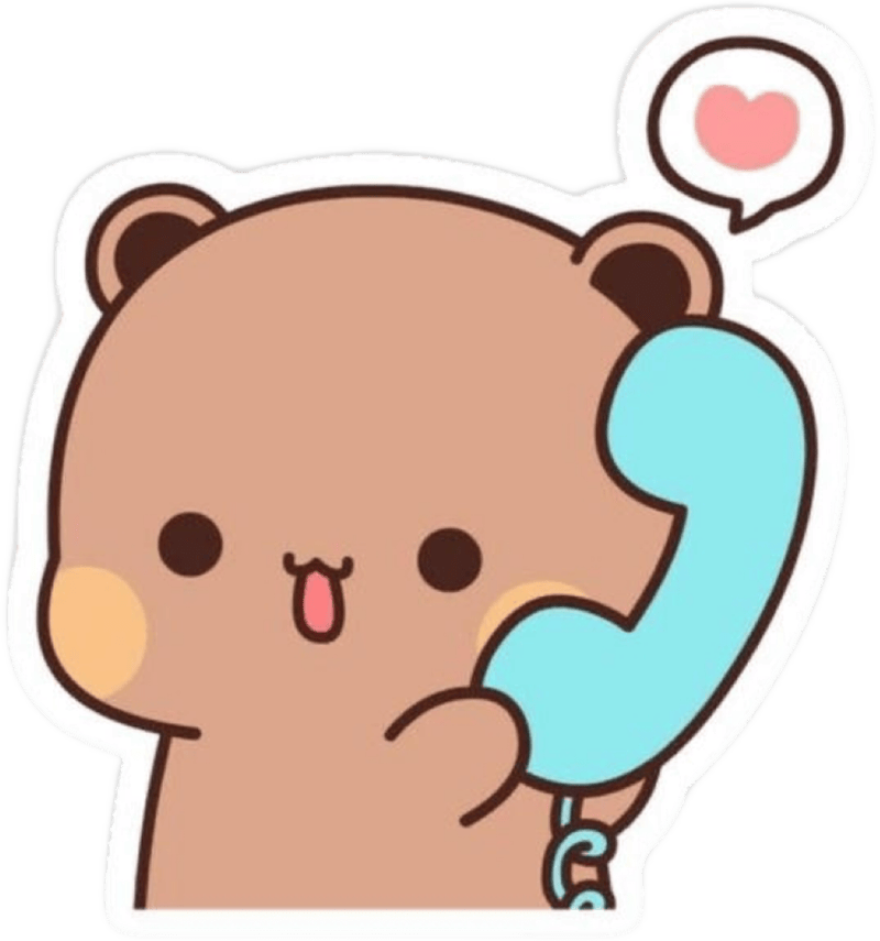 Dáng vẻ vui nhộn giúp sticker gấu cute nổi bật