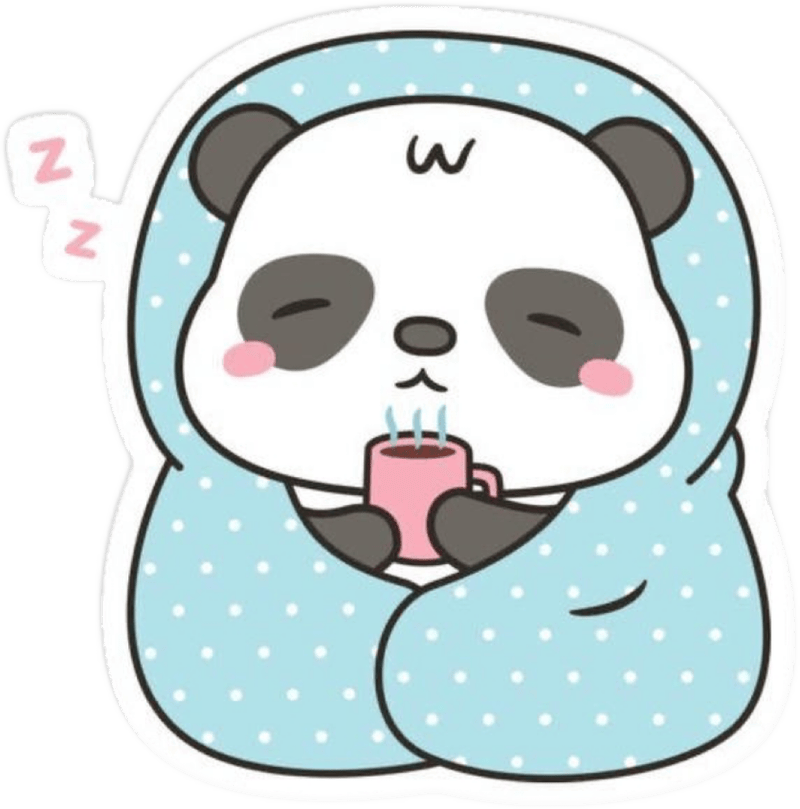 Đường viền rõ nét mang lại sticker gấu trúc dễ nhìn