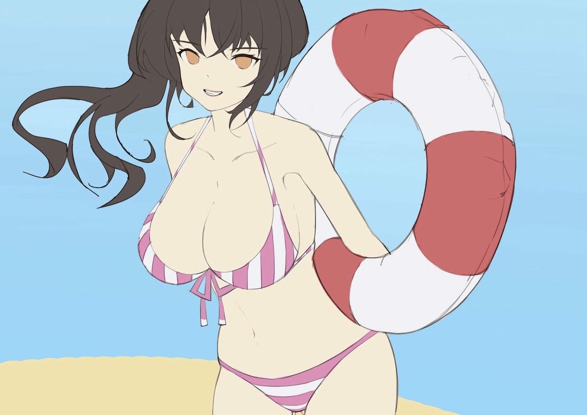 Gái anime mặc bikini thumbnail