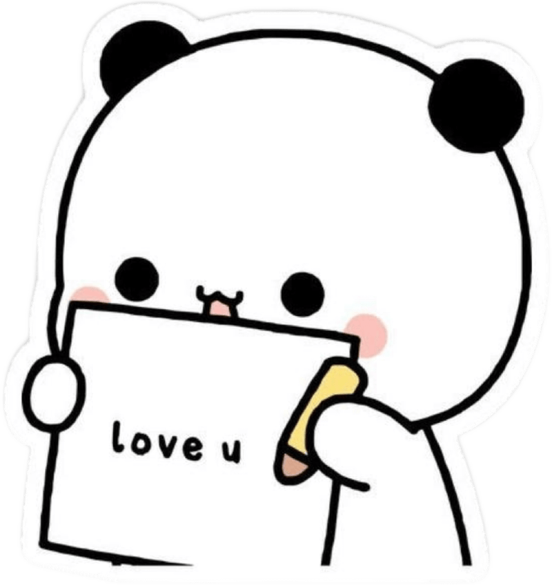 Gấu nhỏ đáng yêu mang lại sticker gấu cute dễ thương