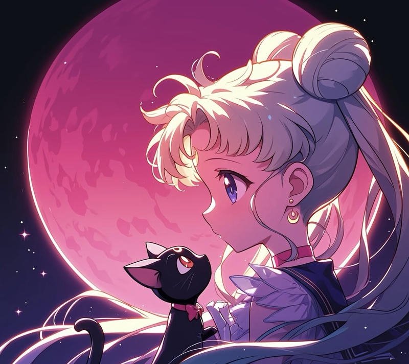 Gương mặt anime nữ sắc nét phù hợp ảnh đại diện