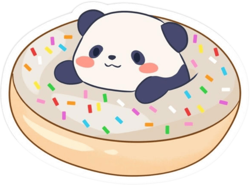 Gương mặt ngộ nghĩnh mang lại sticker gấu trúc thú vị