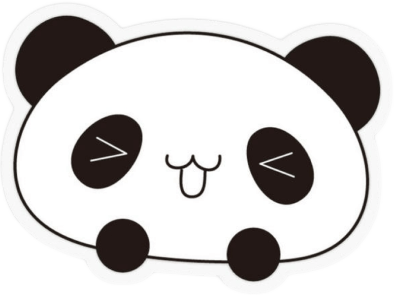 Gương mặt vui nhộn mang lại sticker gấu trúc hấp dẫn