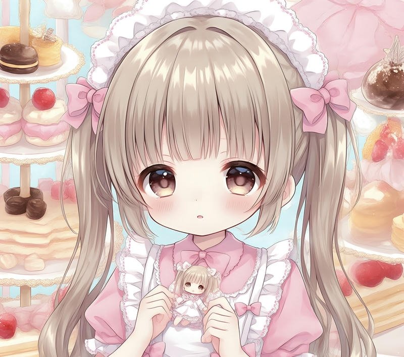 Gương mặt xinh xắn phong cách ảnh anime nữ cute