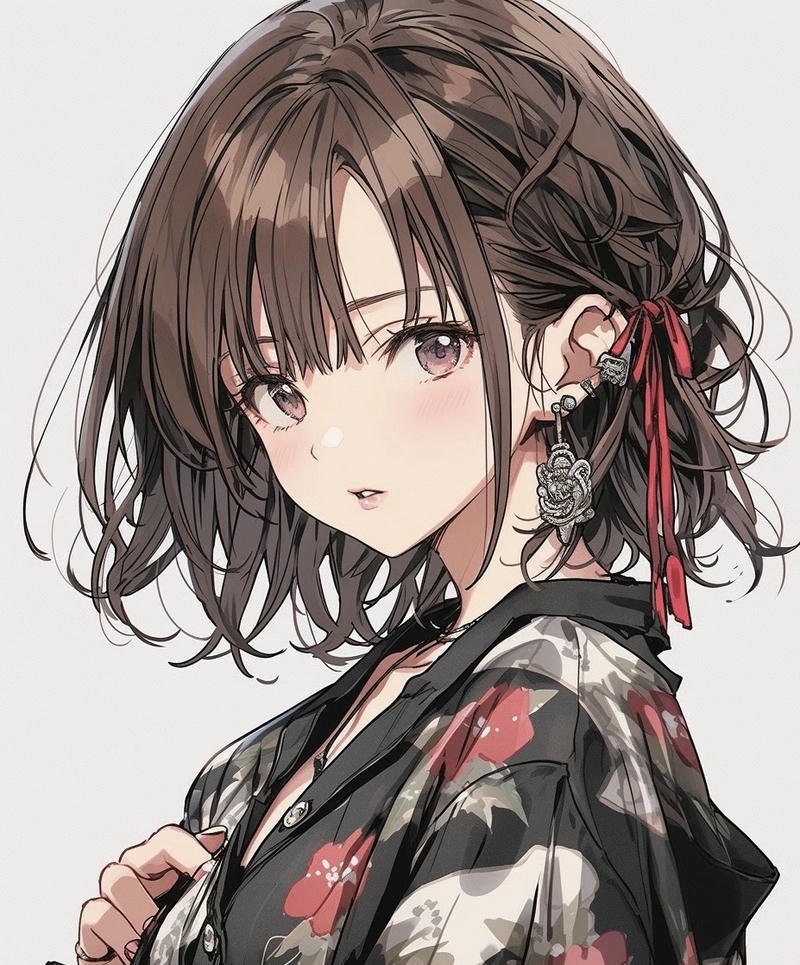 Hình ảnh anime nữ ngầu với phong cách hiện đại