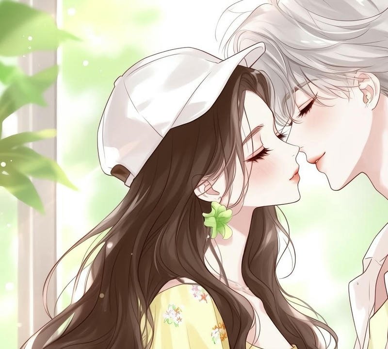 Hình ảnh avatar đôi anime hai nhân vật cùng khung