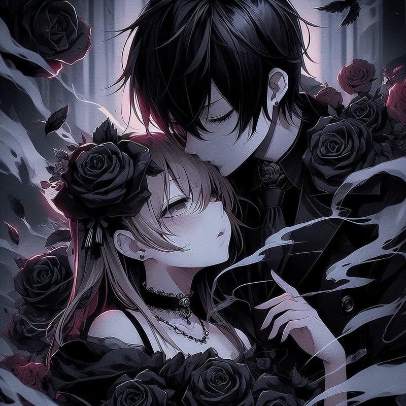 Hình ảnh avatar đôi anime ngầu cặp đôi thần thái lạnh