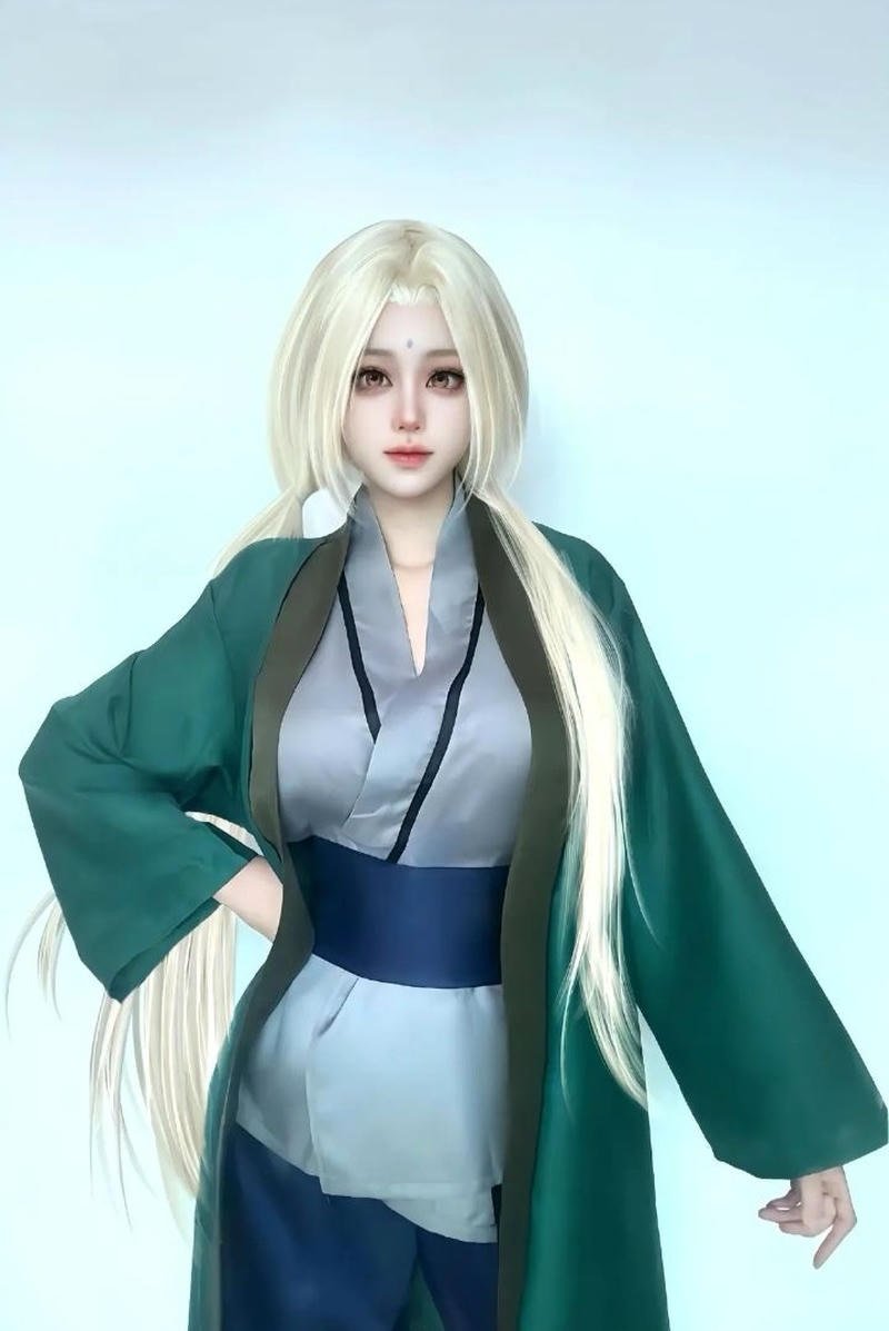 Hình ảnh cosplay tsunade trong khung cảnh giả tưởng đẹp mắt