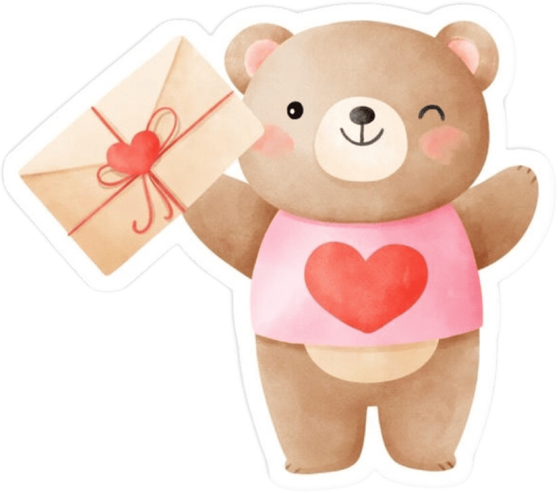 Hình ảnh đáng yêu tạo nên sticker gấu cute cuốn hút
