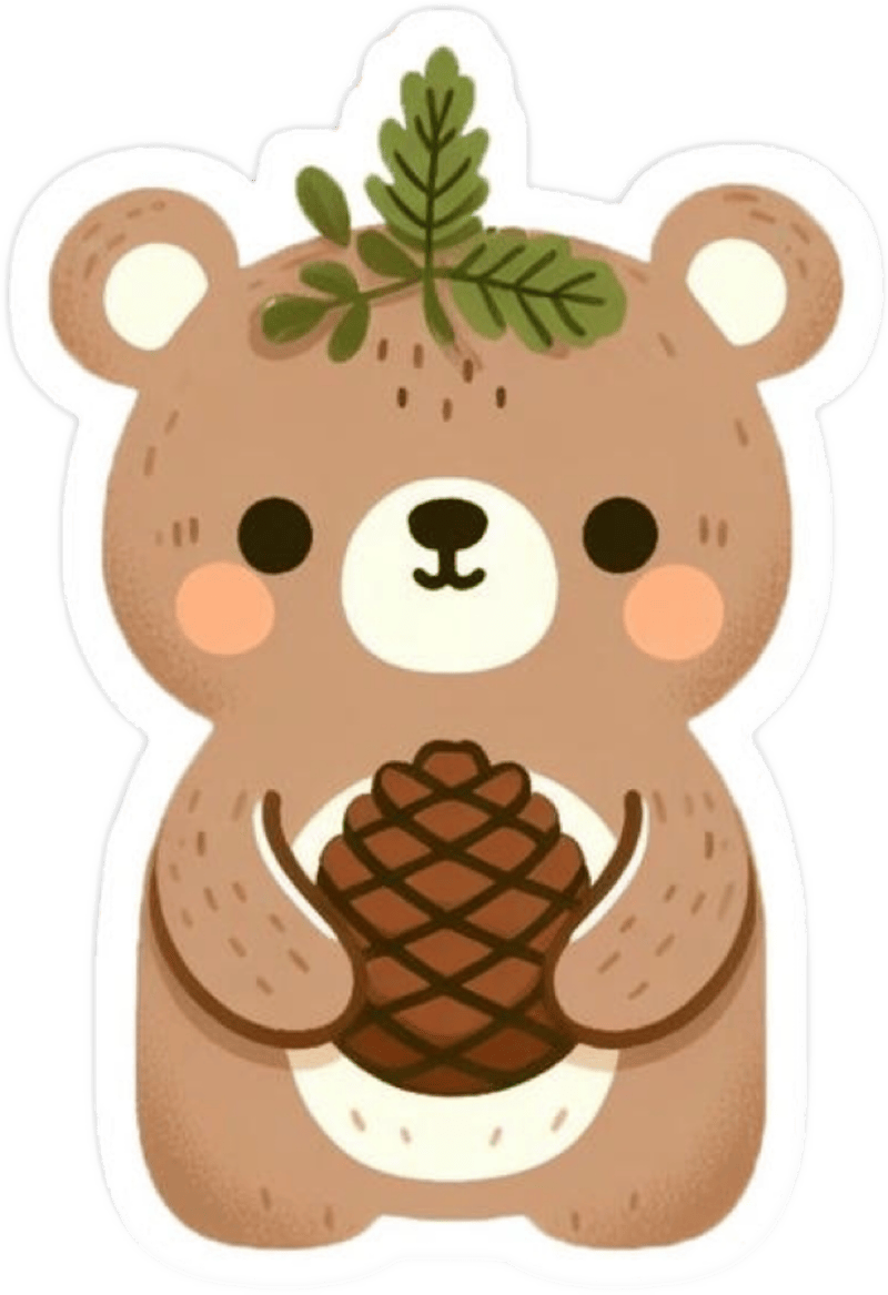 Hình ảnh vui nhộn giúp sticker gấu cute cuốn hút