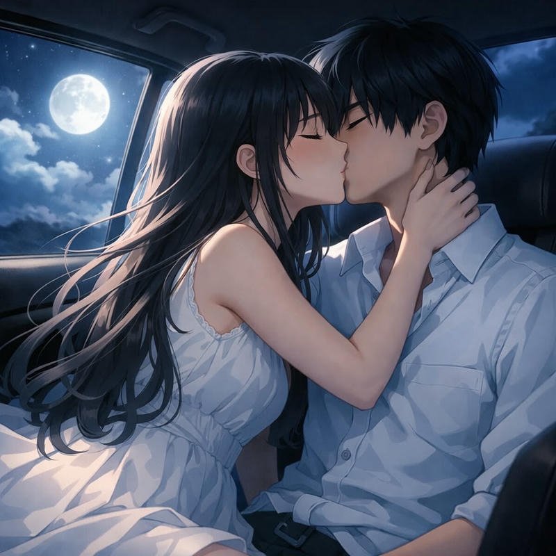 Hình anime hôn nhau hai nhân vật gần nhau tình cảm