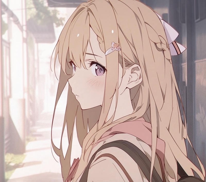 Hình anime nữ đáng yêu phù hợp làm avatar cá nhân