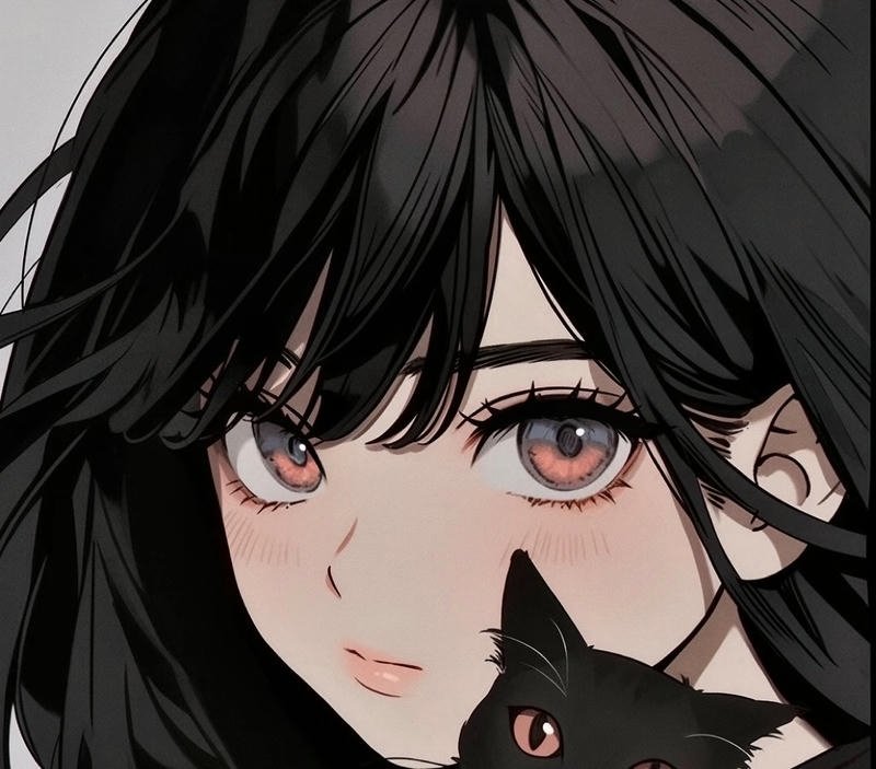 Hình anime nữ phong cách cute dùng làm avatar