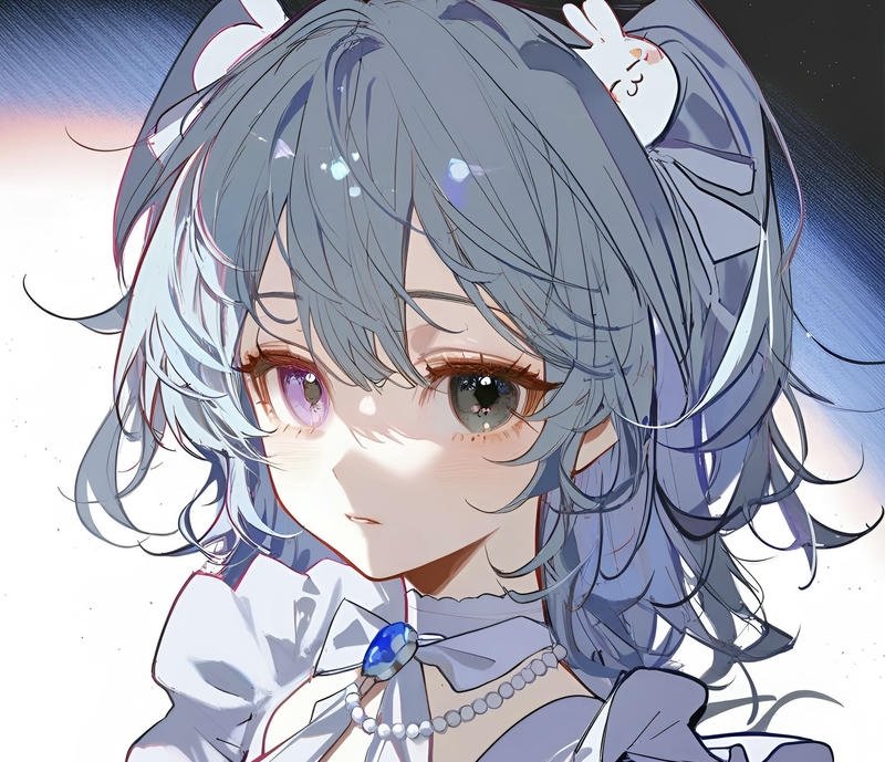 Hình anime nữ phong cách tối giản làm ảnh đại diện