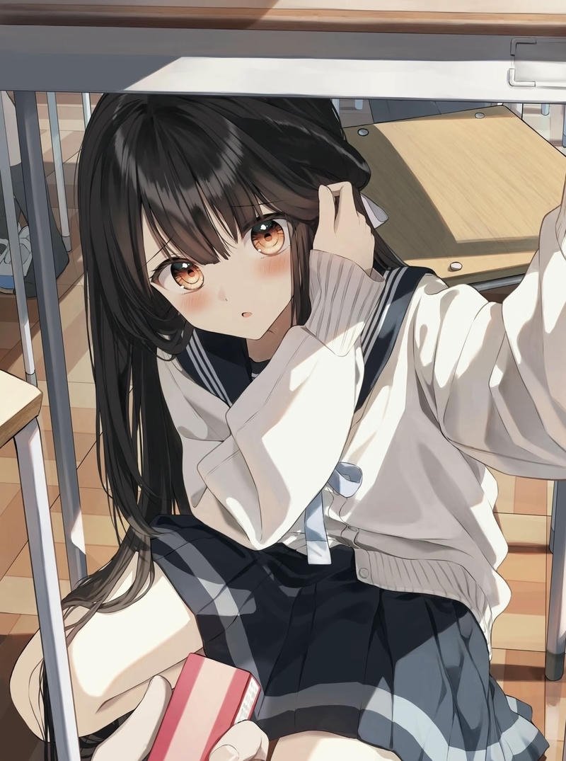 Hình anime nữ siêu xinh phong cách đáng yêu